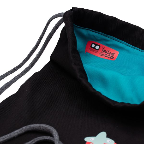 کوله بند کتان Lucky You مشکی - Image 3