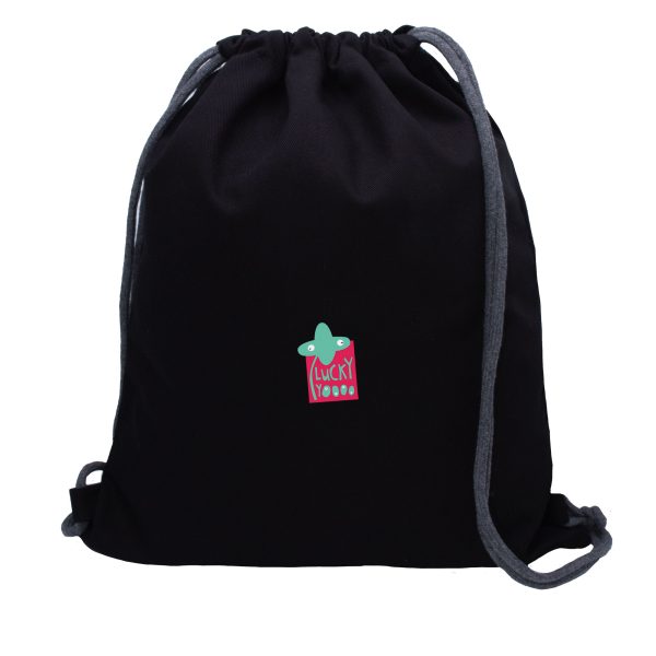 کوله بند کتان Lucky You مشکی - Image 1