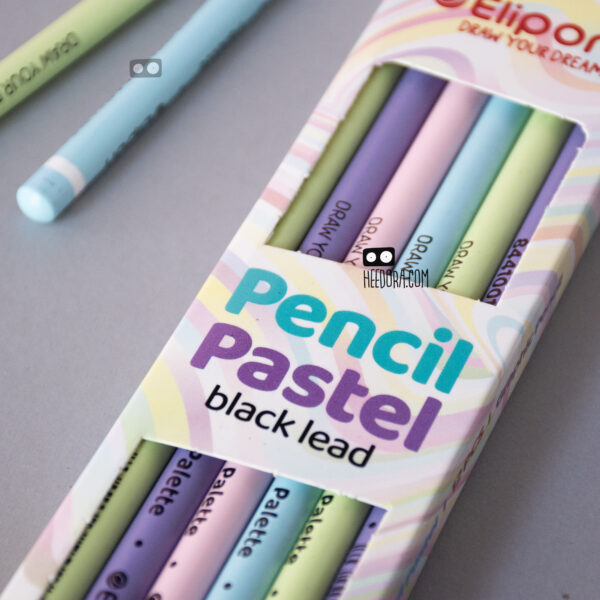 Elipon Pencil L3 مداد مشکی الیپون مدل پاستل بسته 12 عددی - Image 3