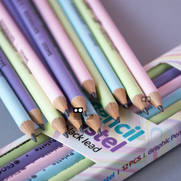 Elipon Pencil L5 مداد مشکی الیپون مدل پاستل بسته 12 عددی - Image 2