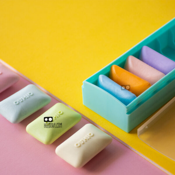 Eraser3 پاک کن آدامسی Qihao بسته 8 عددی - Image 3