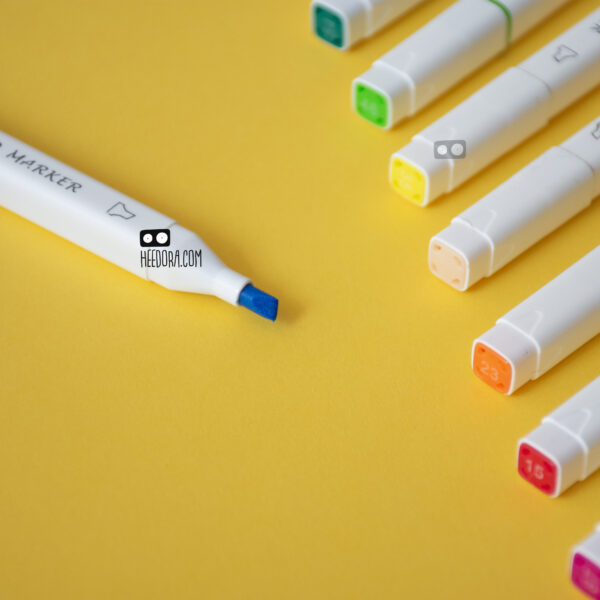 ماژیک رنگ آمیزی دو سر بسته ۱۲ عددی - Image 7