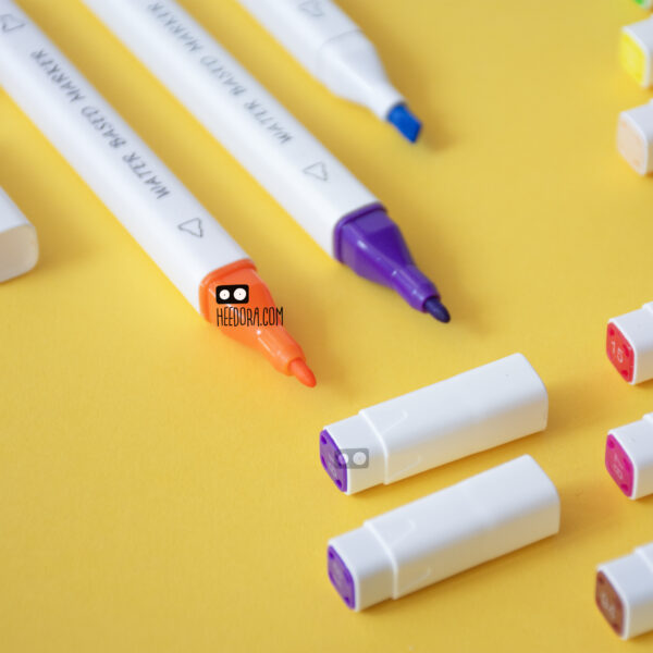 ماژیک رنگ آمیزی دو سر بسته ۱۲ عددی - Image 3