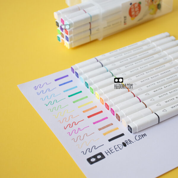 ماژیک رنگ آمیزی دو سر بسته ۱۲ عددی - Image 8