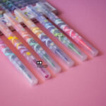 ماژیک هایلایتر اکلیلی دو سر آرورا بسته ۶ عددی - Image 3