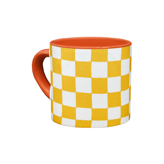 Chckers-Yellow مینیماگ Yellow Checkered - Image 1