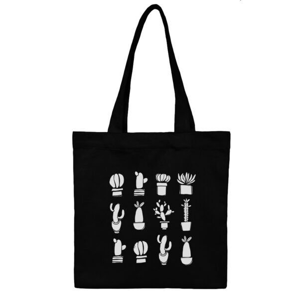 توتبگ کتان مشکی  Cactus Garden - Image 1