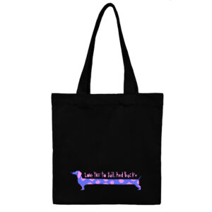 Cotton totebag Black DachshundB 2 | هیدورا