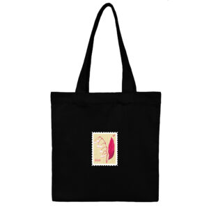 Cotton totebag Black LilyC 1 | هیدورا