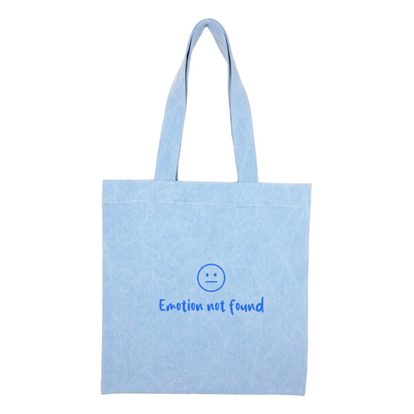 Cotton totebag-Blue-EmotionB-1 توتبگ جین آبی روشن Emotion not found آبی - Image 1