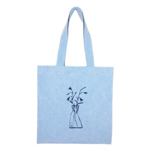 Cotton totebag Blue Flowerpot 1 | هیدورا