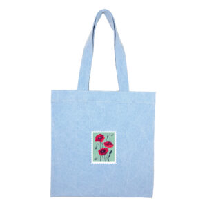 Cotton totebag Blue Poppy 1 | هیدورا