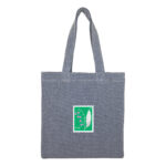 توتبگ جین ذغالی طرح تمبر گل زنبق دره سبز