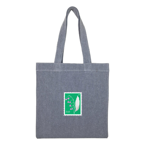 توتبگ جین ذغالی طرح تمبر گل زنبق دره سبز - Image 2