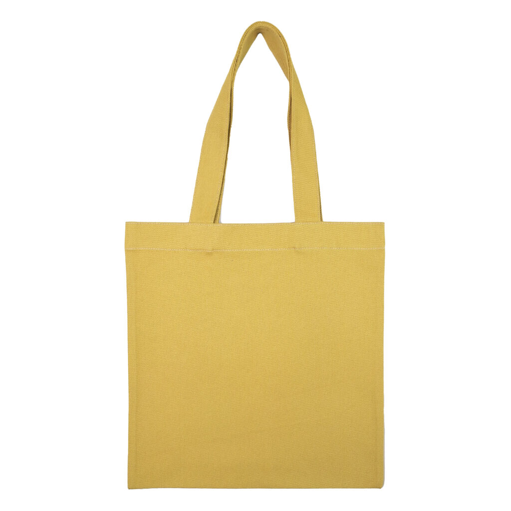 Cotton totebag Mustard Back 1 | هیدورا