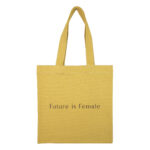 توتبگ کتان خردلی Future is Female - Image 2