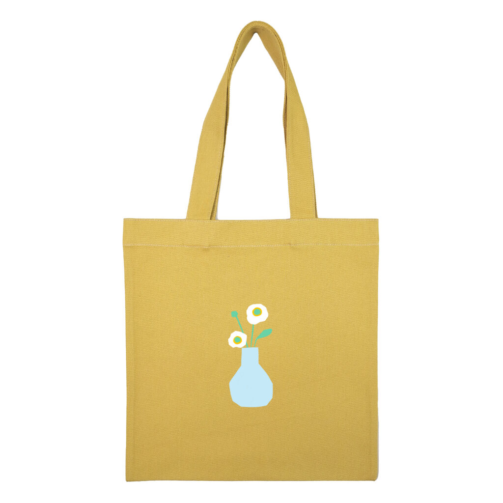 Cotton totebag Mustard Goldoonemaman 2 | هیدورا