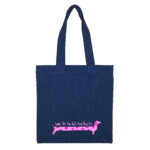 توتبگ جین سورمه ای دوست داشتن به سبک سگ سوسیسی