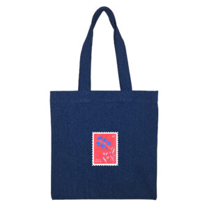Cotton totebag Navy Forget 2 | هیدورا