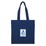 توتبگ جین سورمه ای طرح تمبر گل خار - Image 2