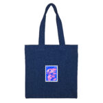 توتبگ جین سورمه ای طرح تمبر گل لادن