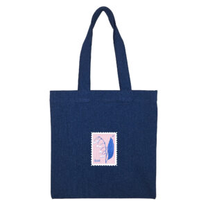 Cotton totebag Navy LilyP 2 | هیدورا