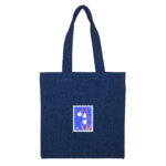 توتبگ جین سورمه ای طرح تمبر گل برف