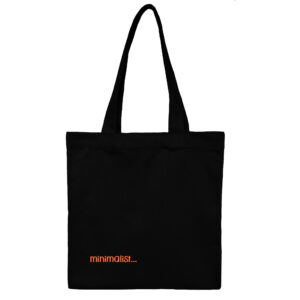 Cotton Totebag black Minimalist 2 | هیدورا