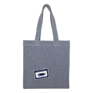 Cotton totebag Gray Tape 2 | هیدورا